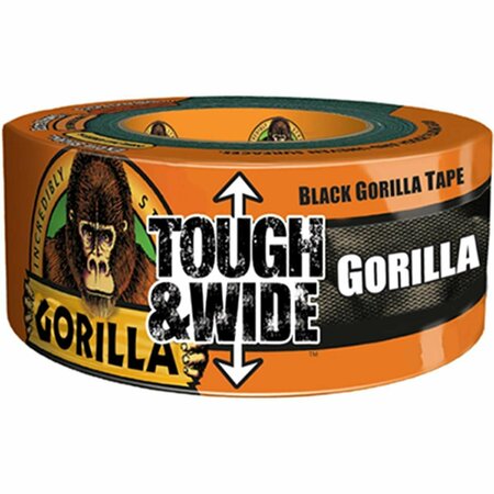 GORILLA GLUE 2.88 x 25 Yard Tough-N-Wide Duct Tape, Black GO44682